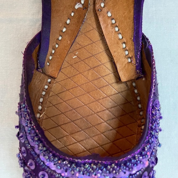 ❌ SOLD! Beachcomber handmade purple sequin flats! - Picture 8 of 13